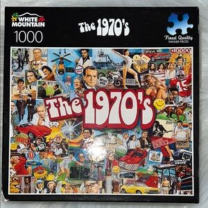 White Mountain 1000-Pieces 1970’s Jigsaw Puzzle